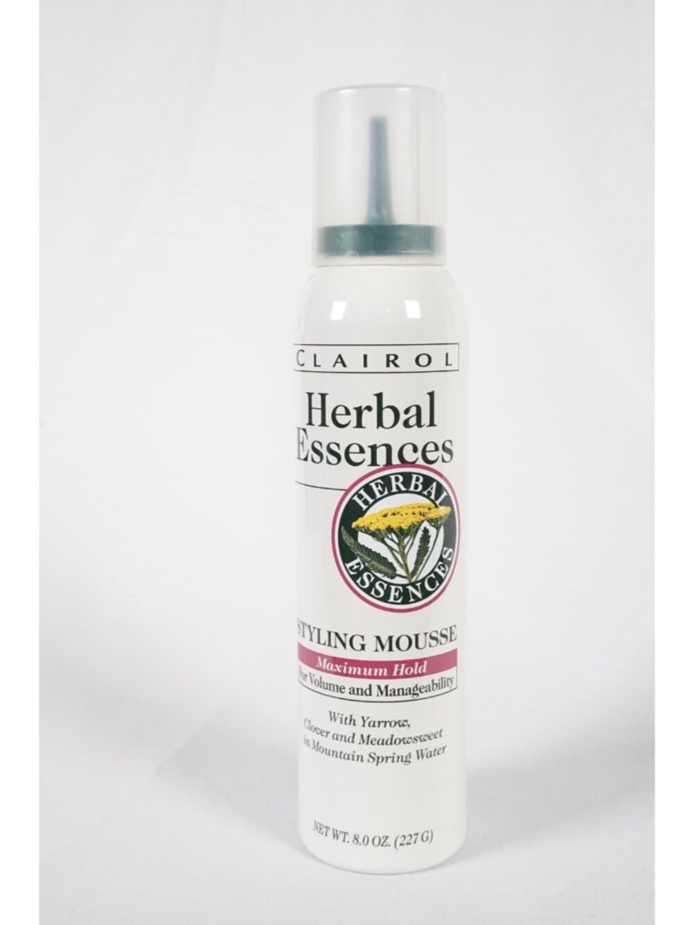 Clairol Herbal Essences Styling Mousse Maximum Hold Green Top Vintage 8 oz NEW!